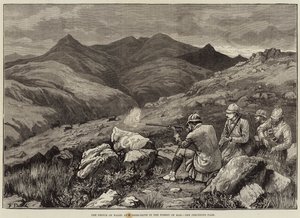 Le Prince de Galles à la chasse au cerf dans la forêt de Mar - Frank Dadd